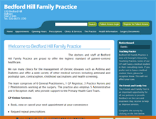 Tablet Screenshot of bedfordhillfamilypractice.co.uk